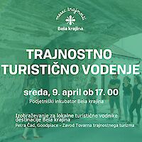 Prijavite se: Trajnostno turistično vodenje