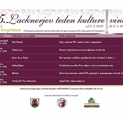 Lacknerjev teden kulture vina – predavanje Naravni stimulatorji za rast in odpornost vinske trte ter predavanje Novi pristopi v pridelavi grozdja