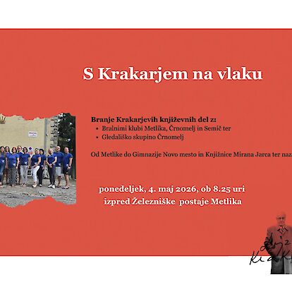 S KRAKARJEM NA VLAKU - Branje Krakarjevih knjižnih del