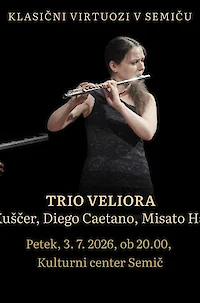 Koncert Tria Veliora – Lana Kuščer, Diego Caetano in Misato Hanawa
