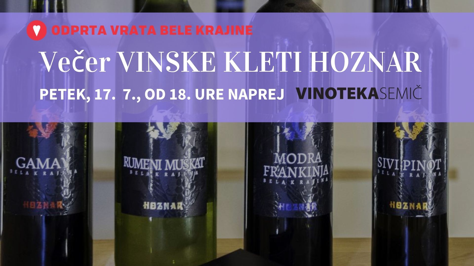 Večer Vinske kleti Hoznar