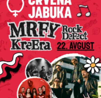 ČrnFest 2026: Crvena Jabuka, MRFY, Kreera, RockDefect