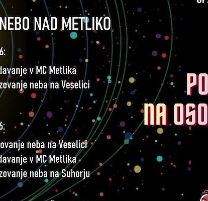 Nočno nebo nad Metliko – nov pogled na osončje
