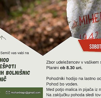 Pohod po krožni pešpoti partizanskih bolnišnic v Občini Semič